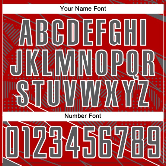 Red Jersey Steel Uniform Sports Sublimation Custom Soccer Lines Gray-White Red Jersey Steel Uniform Sports Sublimation Custom Soccer Lines Gray-White