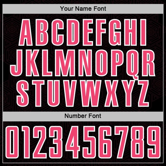 Soccer Neon Sublimation Shape Black Geometric Jersey Sports Custom Uniform Pink-White