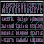 Jersey Soccer Sports Uniform Black Custom Teal-Pink Sublimation Lightning Jersey Soccer Sports Uniform Black Custom Teal-Pink Sublimation Lightning