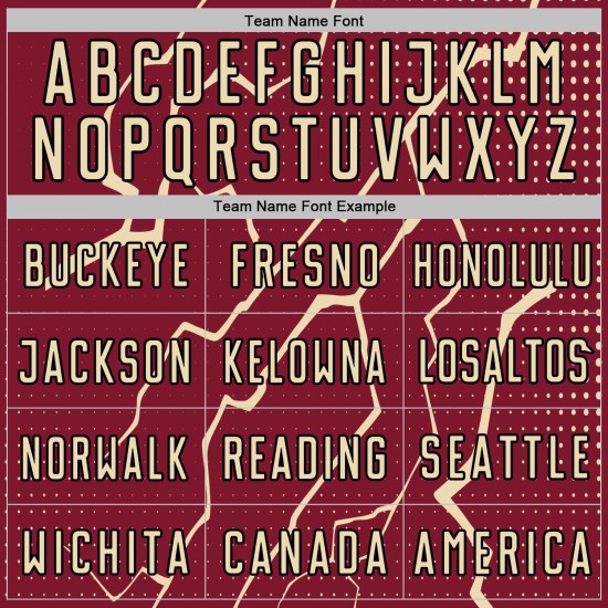 Custom Uniform Jersey Lightning Sports Soccer Sublimation Crimson Cream-Black