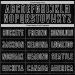 White Sports Jersey Uniform Sublimation Soccer Shape Custom Geometric Black White Sports Jersey Uniform Sublimation Soccer Shape Custom Geometric Black