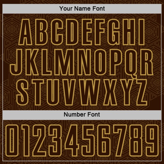 Geometric Jersey Old Custom Sports Gold Uniform Soccer Brown Shape Sublimation