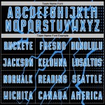 Sublimation Powder Custom Soccer Uniform Sports Lightning Blue-White Jersey Black Sublimation Powder Custom Soccer Uniform Sports Lightning Blue-White Jersey Black