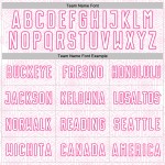 Jersey Soccer Uniform Custom White Shape Geometric Sublimation Sports Pink Jersey Soccer Uniform Custom White Shape Geometric Sublimation Sports Pink