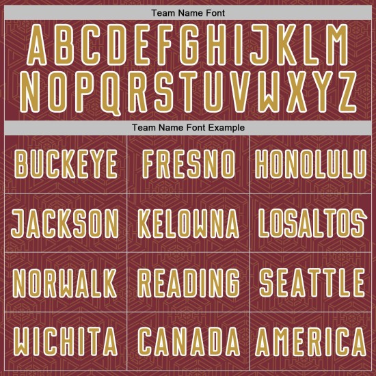 Soccer Sublimation Shape Burgundy Uniform Old Gold-White Custom Jersey Sports Geometric Soccer Sublimation Shape Burgundy Uniform Old Gold-White Custom Jersey Sports Geometric