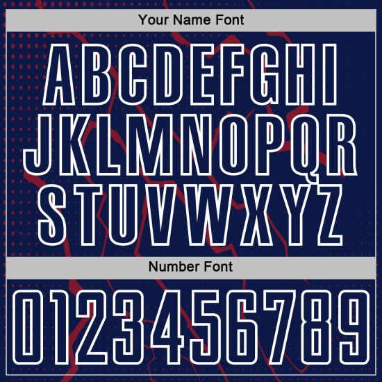 Sports Crimson-White Lightning Navy Uniform Sublimation Soccer Custom Jersey